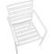 Global Industrial Aluminum Slatted Dining Armchair, White, 4PK 437006WH - alternate 5